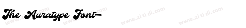 The Auratype Font字体转换
